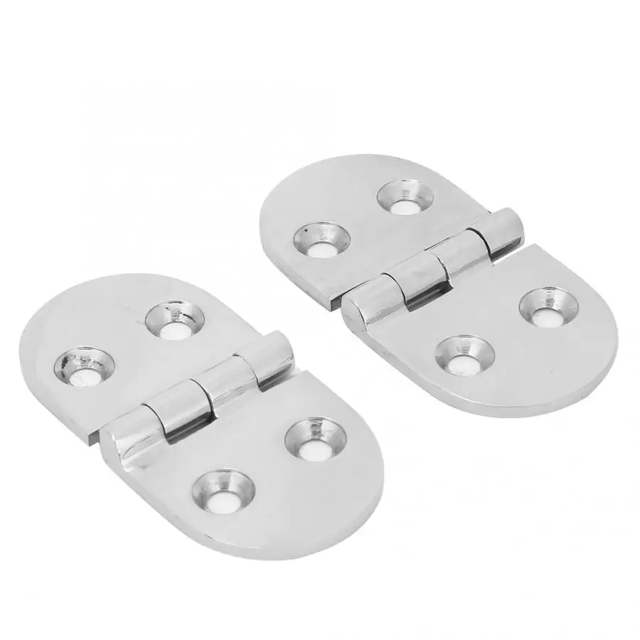 

2Pcs Thickened Stainless Steel 4 Holes Hinge Boat Deck Door Accessories 76*38*3.3mm