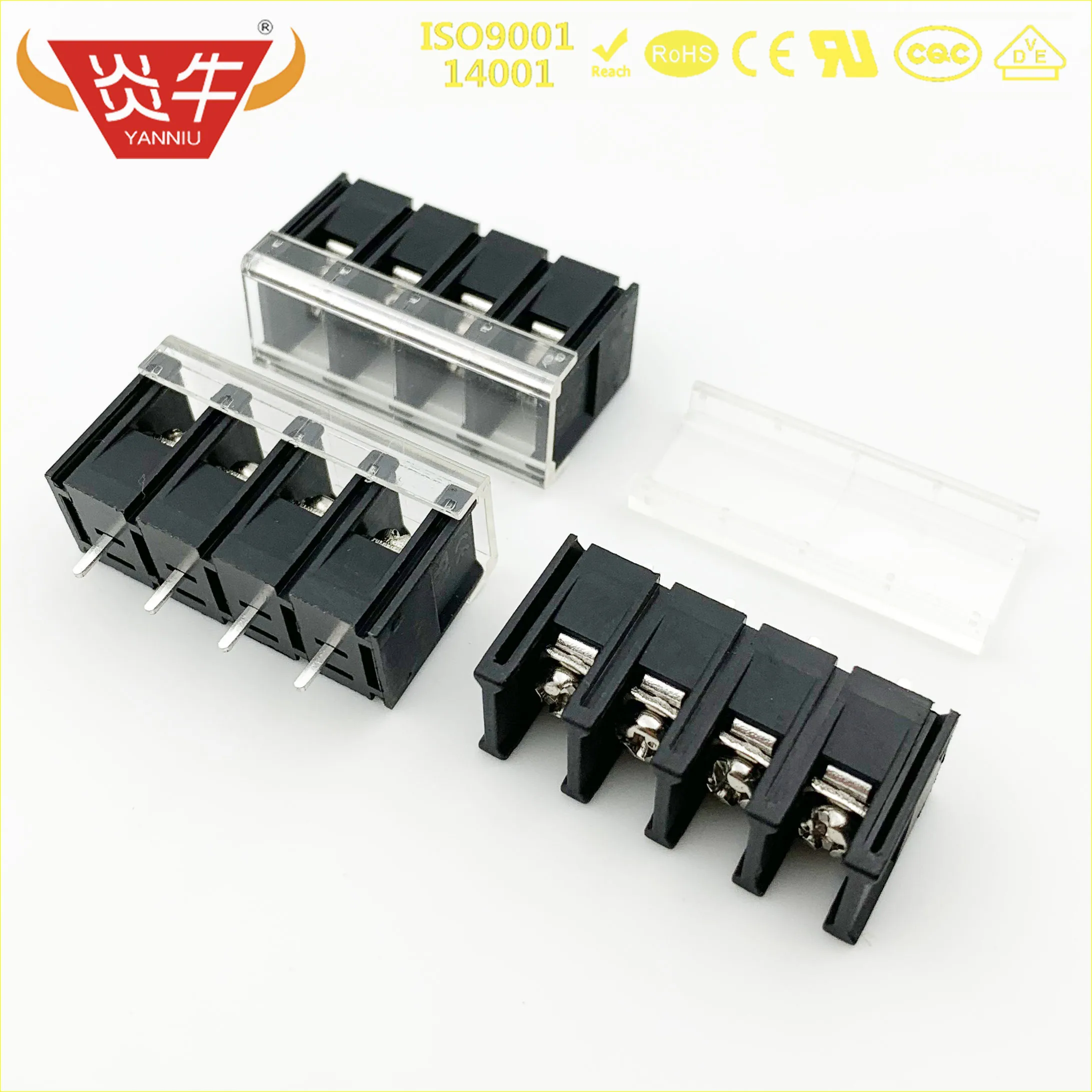Terminal da Barreira do Conector do Pwb Bloco Kf38 Dg38 Dg38c b 8.25mm 2pin 1212pin 20a – 300 v Phoenix Contato Degson Kf38c 8.25 2 p 12