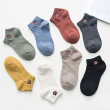 Медведь хлопок смешные короткие носки для женщин милые носки Kawaii искусство счастливый японский дышащий пот уличная мода повседневная Calcetines