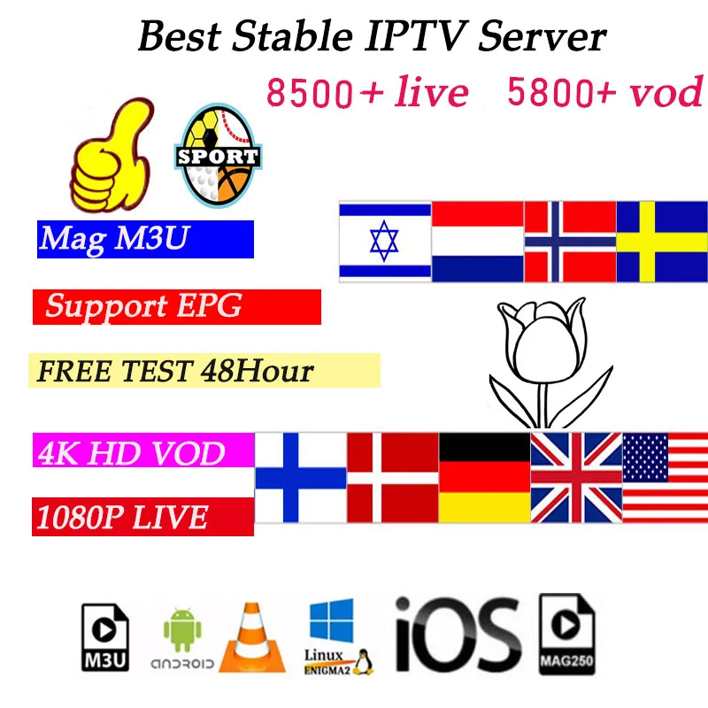 

IPTV Subscription USA Europe UK Germany Dutch Sweden French Poland Spain Arabic Indian Albania Australia android Smart IPTV