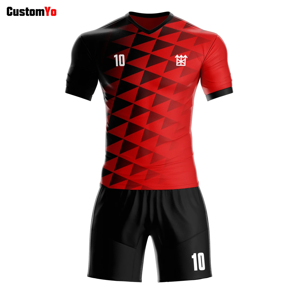 

Wholesale bulk sublimation team boys customized color soccer jerseys