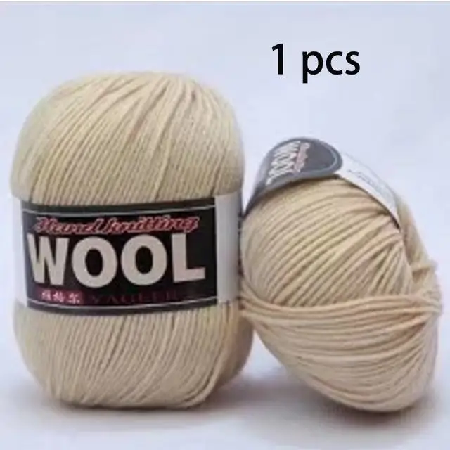 White rice camel 50 г шелк шерсть Вязание Пряжа монгольский кашемир Толстая шерстяная нить вязание крючком рукоделие пряжа шарф свитер Экологически чистая пряжа AQ318 - Цвет: White rice camel