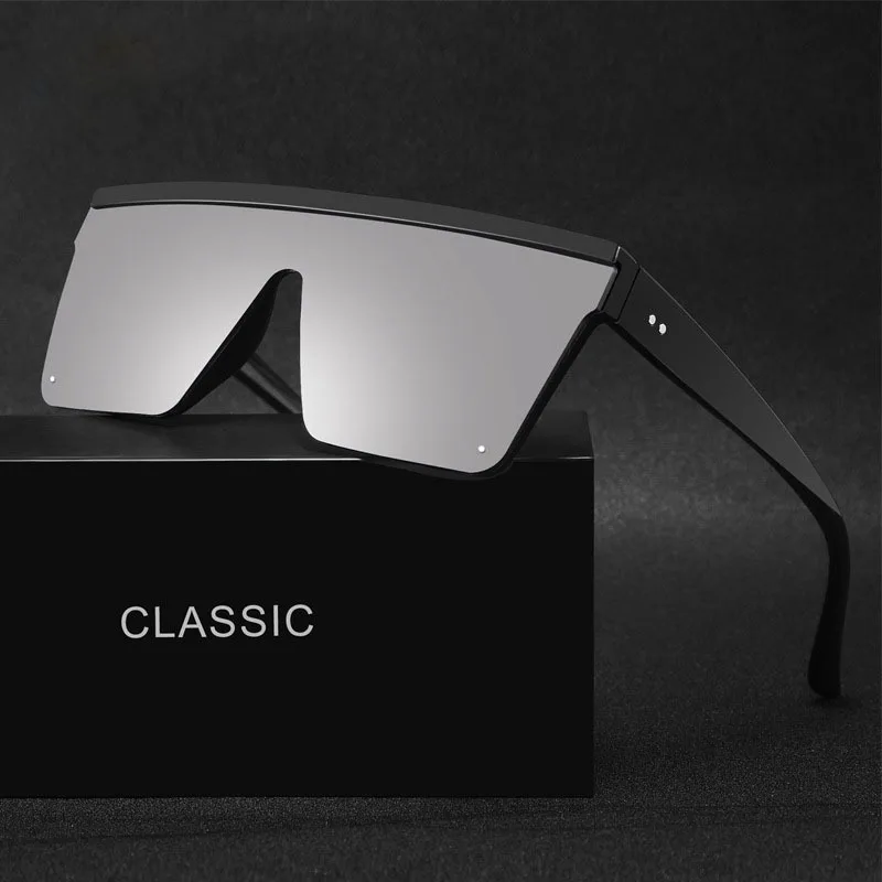 Square Sunglasses For Women Vintage Designer Style Large Frame_voghion.com