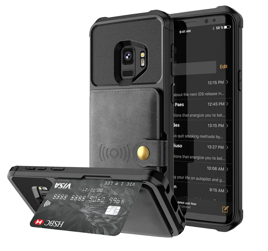 

Luxury Case for Coque Samsung S10Plus Case Samsung Note 10 Plus S10 + Note9 Flip Etui for Samsung Note 9 Case Galaxy S10e Note10