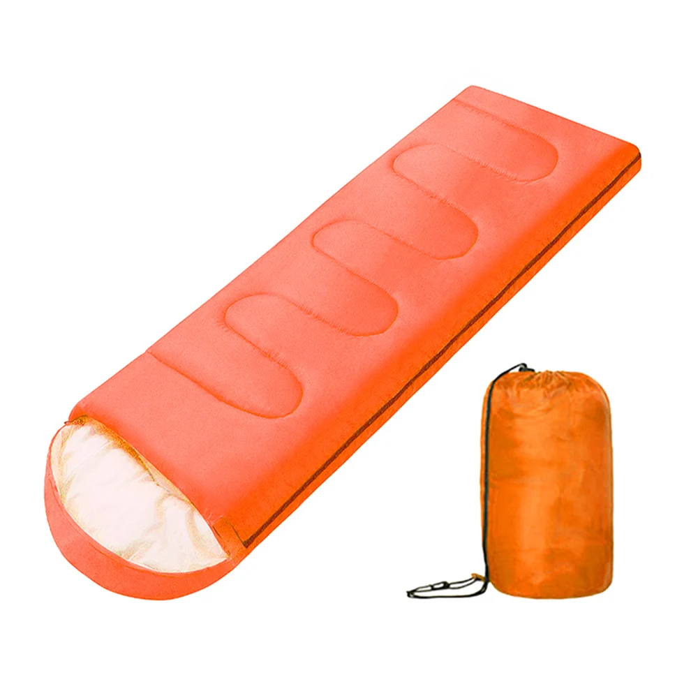 Orange 1.0KG Открытый водонепроницаемый спальный мешок для путешествий, спальный мешок для кемпинга, спальный мешок, теплый зимний спальный мешок для взрослых - Цвет: Orange 1.0KG