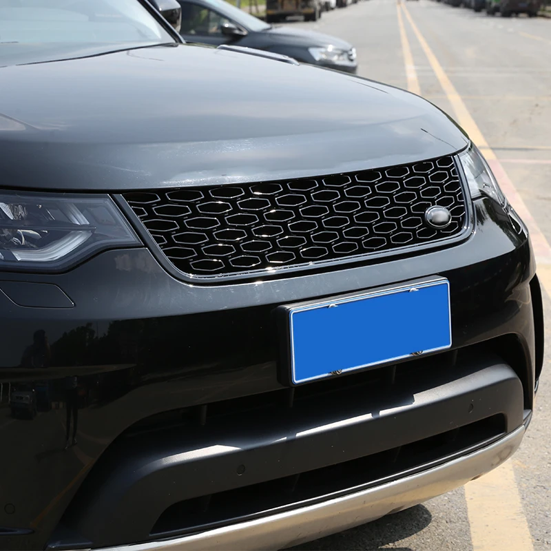 ABS глянцевый черный основной Комплект кузова автомобиля Передняя решетка отделка для Land Rover Дискавери 5 L462 LR5 Замена внешних частей