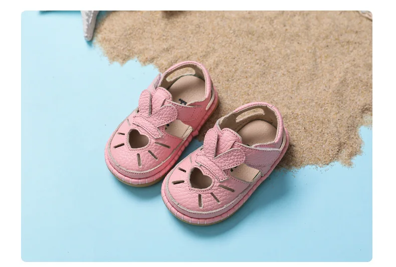 leather girl in boots Summer Infant Sandals Baby Girls Anti-collision Toddler Shoes Love Soft Bottom Genuine Leather Kids Children Beach Sandals extra wide fit children's shoes