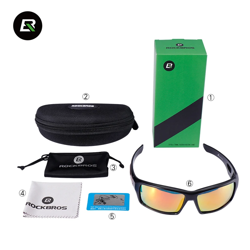 ROCKBROS поляризационные велосипедные очки MTB велосипедные защитные очки Gafas Ciclismo уличные велосипедные спортивные солнцезащитные очки велосипедные очки