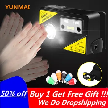 

Portable Induction LED Headlamp USB Charging Mini Headlight Hat Clip Light Built-in Battery Night Running Lamp Fishing Lantern
