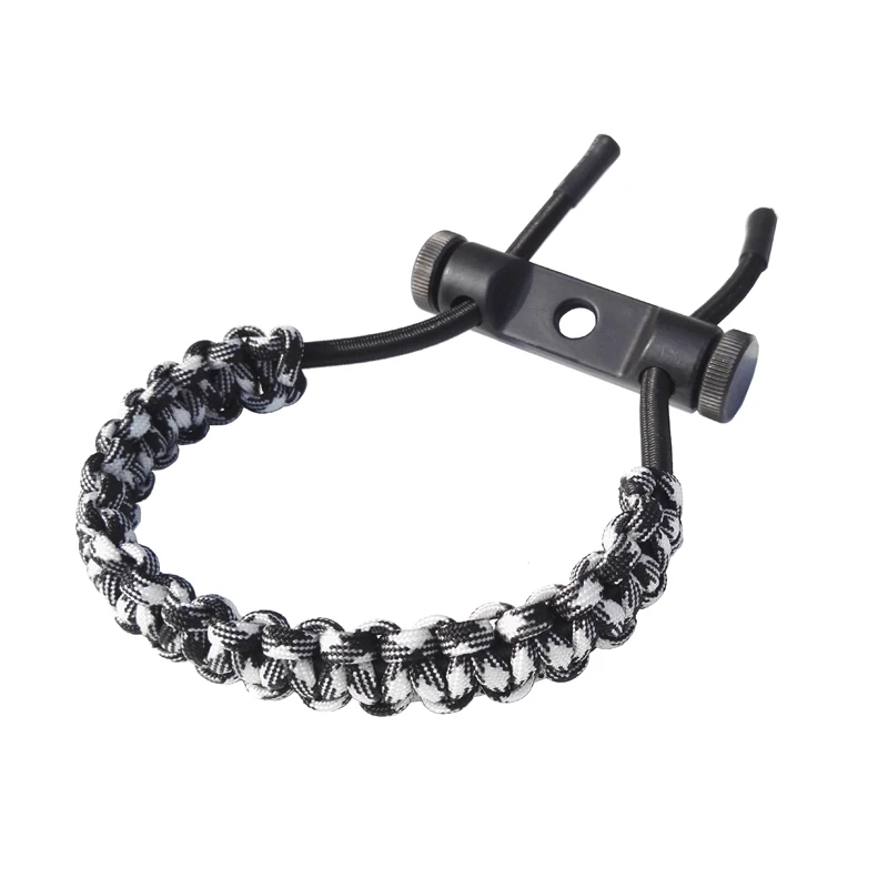 1 Piece Archery Compound Bow Sling Adjustable Wrist Sling Braided Rope Fit For Adult Outdoor Shooting Hunting Accessories