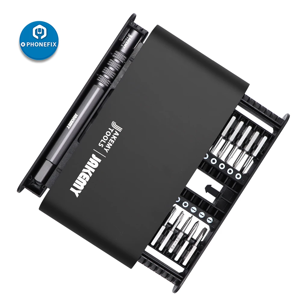 

Набор отверток JAKEMY 21 в 1, комплект прецизионных магнитных насадок для ремонта iPhone, iPad, магнитный бокс