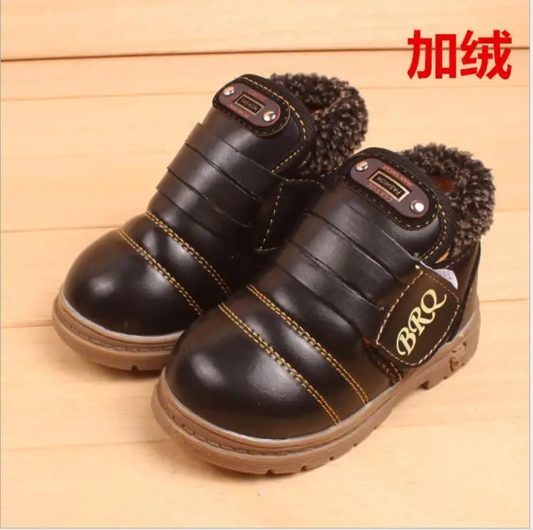 Водонепроницаемая детская зимняя обувь для девочек, зимние сапоги для мальчиков, Детские брендовые резиновые ботильоны, плюшевые мягкие детские сапоги на плоской подошве - Цвет: picture color