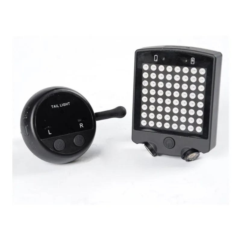 remote control 64LED автоматический указатель поворота Задний фонарь скутера USB Перезаряжаемый безопасный Предупреждение сигнал поворота светильник для xiaomi m365 скутер - Цвет: remote control