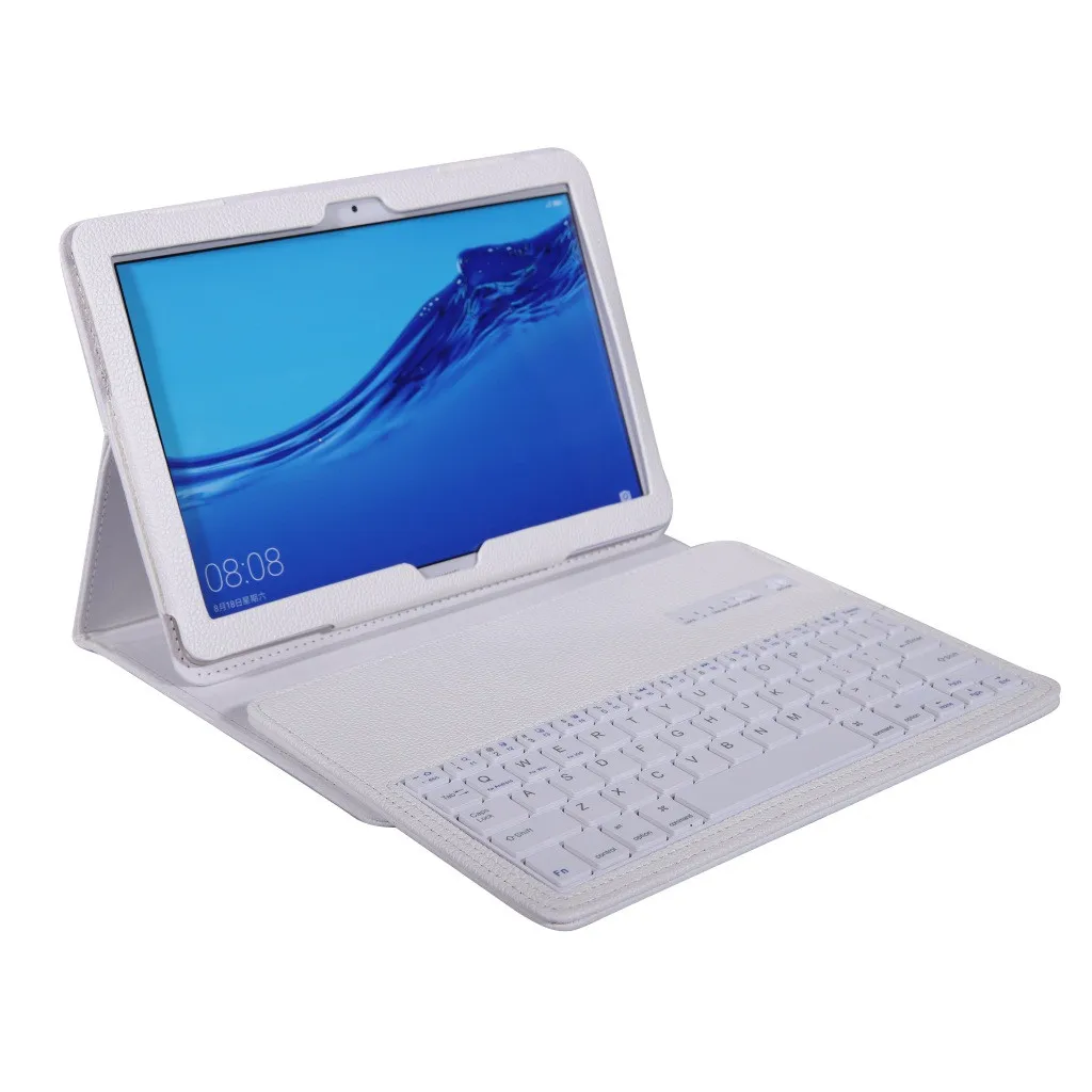 Клавиатуры планшетный ПК ноутбук для huawei Mediapad T5/C5 10,1 дюймов чехол+ Беспроводное покрытие клавиатуры Bluetooth авто сна/AwakeTab-L905