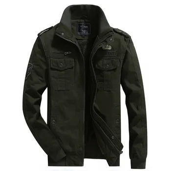 

Winter Thicken Men Plus Velvet Military Uniform Jacket Military Industry Cotton Loose Coat Men's Leisure Jacket Male Chao