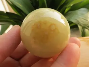

05142 perfect natural green jade jasper scene quartz crystal sphere ball heal
