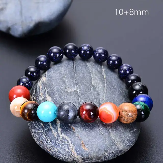 Natural Crystal Gemstone ~ Eight Planetary Solar System Bracelet ~ for –  Kundalini Prana