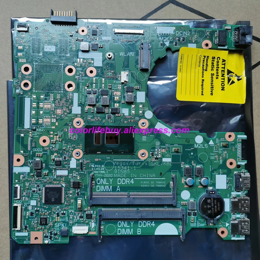

Оригинальная деталь, 0RY2Y1 RY2Y1 15341-1 91N85 w I3-7100U, процессор DDR4, материнская плата для ноутбука DELL Inspiron 3567, материнская плата для ноутбука