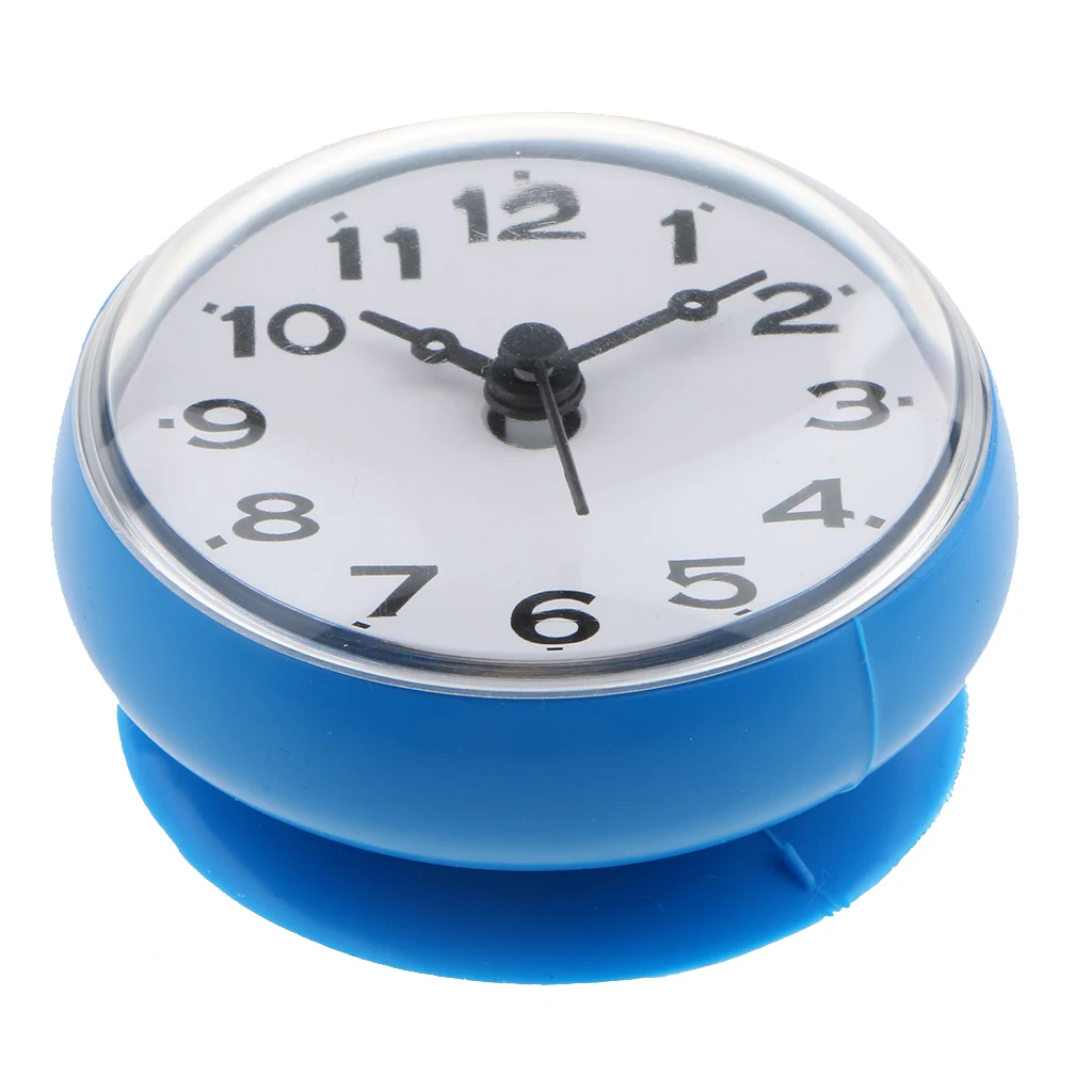 Water Resistant Shower Clock Suction Cup Bathroom Kitchen Clock Wall/Window Glass/Mirror Sucker