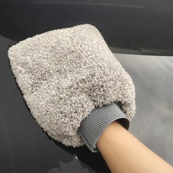 

Car Cleaning Car Wash Mitt Thick Sponge Inside Soft Easy To Dry Auto Detailing Amazing For Car Foam Washing
