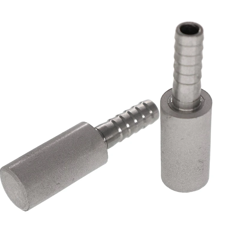 

2Pcs 0.5 Diffusion Stone Stainless Steel Aeration Stone Carbonating Stone with 1/4 Inch Barb