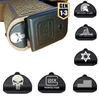 

Tactical Skull Magwell Grip Frame Insert Plug for Glock 17 18 19 20 21 22 23 24 25 34 Pistol Gun 9mm Magazine Loader Accessories