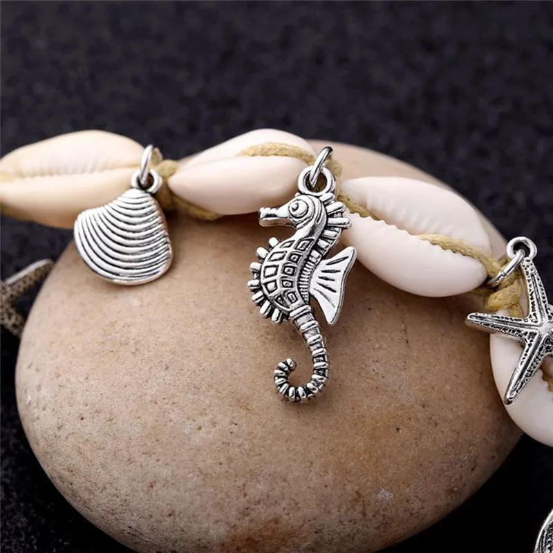 1 шт. Boho Starfish бусины значки на руки лодыжки море Сандалеты пляж бижутерия для ног