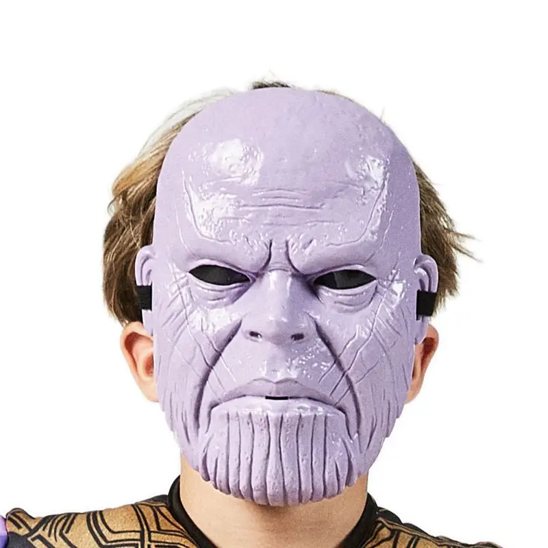 Детский комбинезон для мальчиков с мышцами танос из фильма «Marvel», «Infinity War», «Злодей», Детский карнавальный костюм на Хэллоуин - Цвет: Mask
