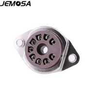 9Pins Bakelite Tube Socket Valve Base GZS9-F2 For 6922 ECC83 ECC82 EL84 12AT7 12AX7 12AU7 Vacuum Tube Amplifier Hifi Audio DIY 2