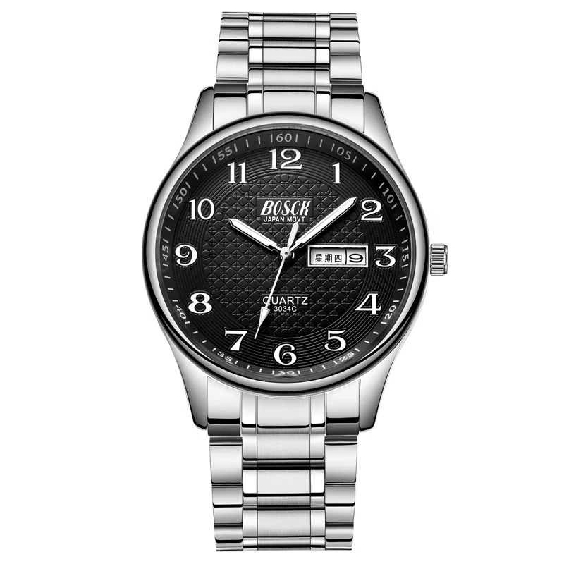 

Relojes Para Hombre BOSCK Sport Waterproof Watches Men Display Date Week Top Brand Luxury Quartz Watch Waterproof Male Clock