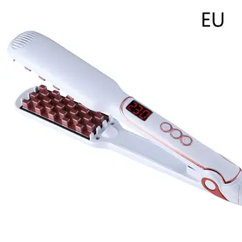

LED Display Electric Hair Straightener Brush Comb 2 in 1 Fluffy Hair Straight Volumizing Spray Hair Care Tools
