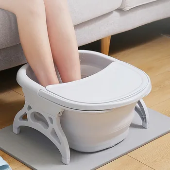 

Foldable Foot Soaking Bucket Foot Bath Spa Tub Foot Soaking Basin Portable Footbath Relieve Pressure Household Health Care Basin