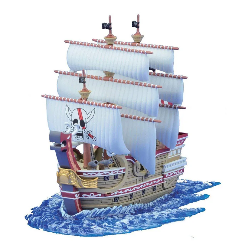 Оригинальный Bandai One Piece Great Ship 04 четыре императора Shanks Redfoss в сборе фигурные