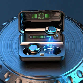 

2200mAh LED Bluetooth Wireless Earphones Headphones Earbuds TWS Touch Control Sport Headset Business Earphone Music Headphone