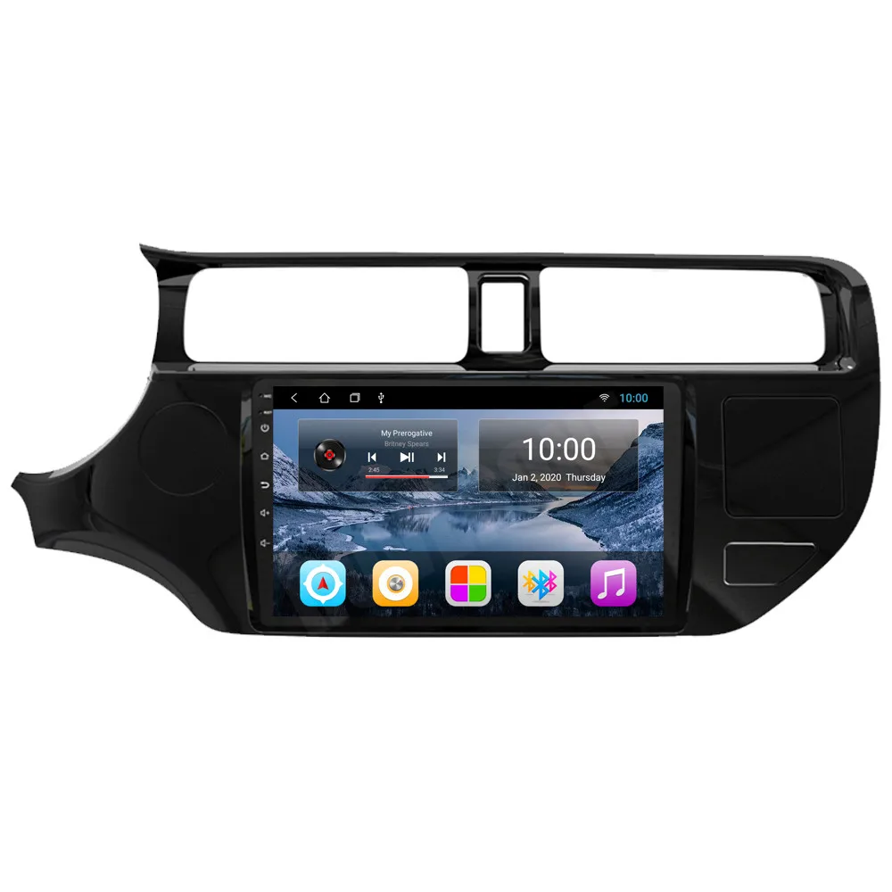 Автомобильная Мультимедийная система RoverOne Android 10 для Kia Rio K3 2011 2012 радио стерео