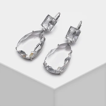 

Amorita boutique water drop design fashionable shiny drop earrings