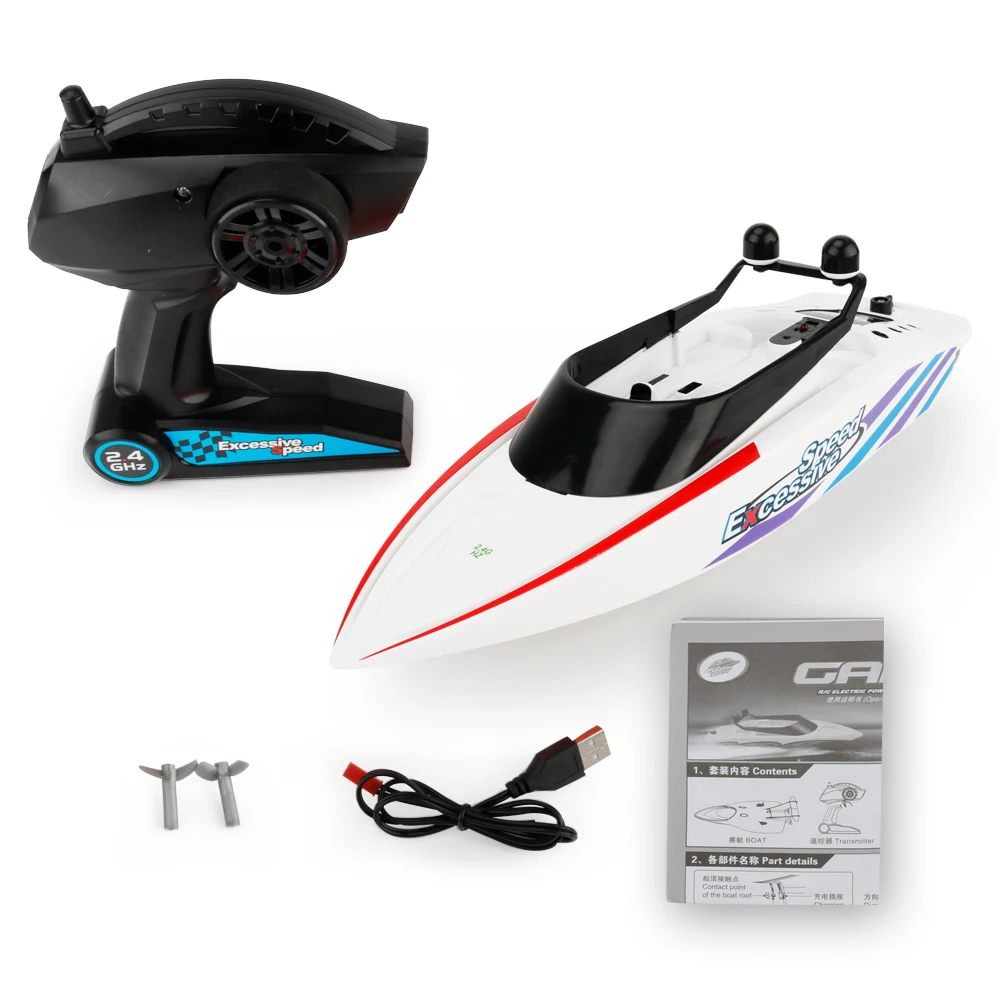 High Speed RC Boat 2.4GHZ 4 Channel Remove Control Boat Fishing Tool Smart RC Ship RC Toys For Children
