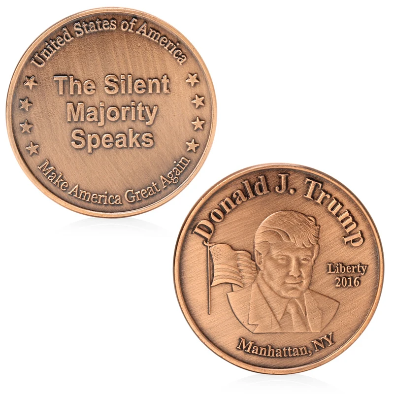 Дональд Трамп 45 й президент США Памятная коллекция монет Токен Новый|Безвалютные