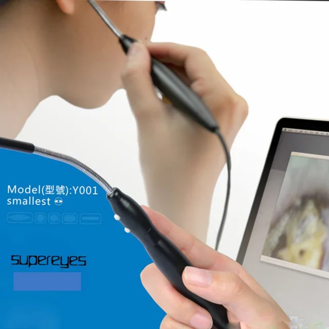New Y001 Digital Microscope 5mm Electronic Endoscopy Oral Cavity Endoscope Otoscope Nasal Cavity Magnifier Earwax Removal Tools