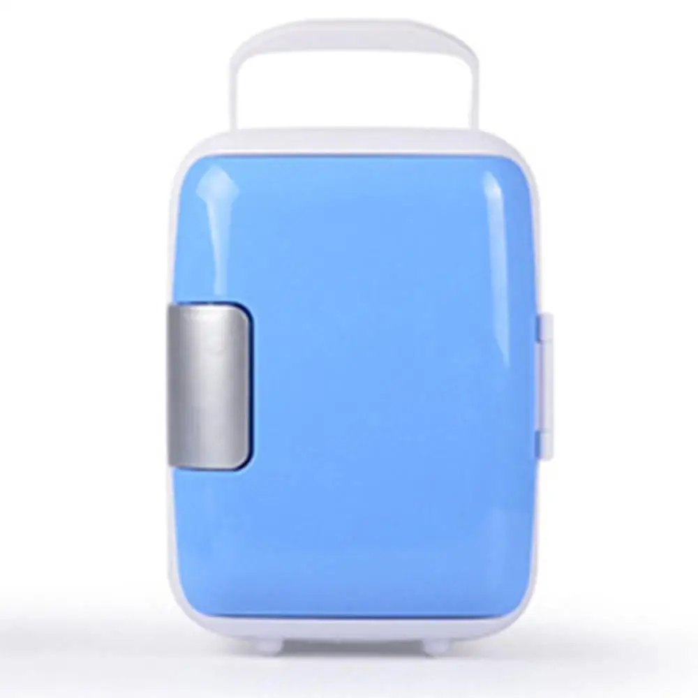 4L автомобильный холодильник, автомобильный переносной мини-холодильник с подогревом и охлаждением с держателем чашки, профессиональный - Название цвета: Синий