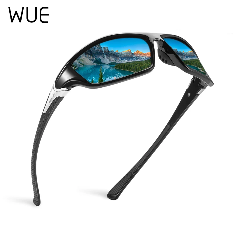 Солнцезащитные очки WUE 100% UV400 Мужские поляризационные для вождения Стильные