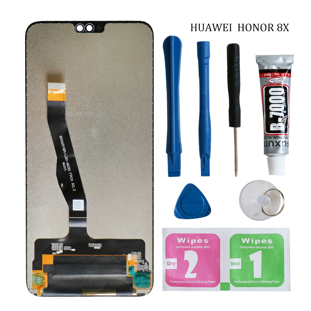 Для huawei Honor 8X ЖК-дисплей кодирующий преобразователь сенсорного экрана в сборе ЖК-дисплей сенсорный экран для Honor 8X запчасти для ремонта