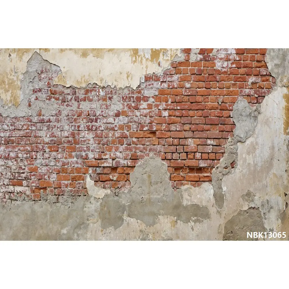 Laeacco старый пилинг кирпичная стена гранж портрет молодой фотографии фоны индивидуальные фотографические фоны для фотостудии - Цвет: NBK13065