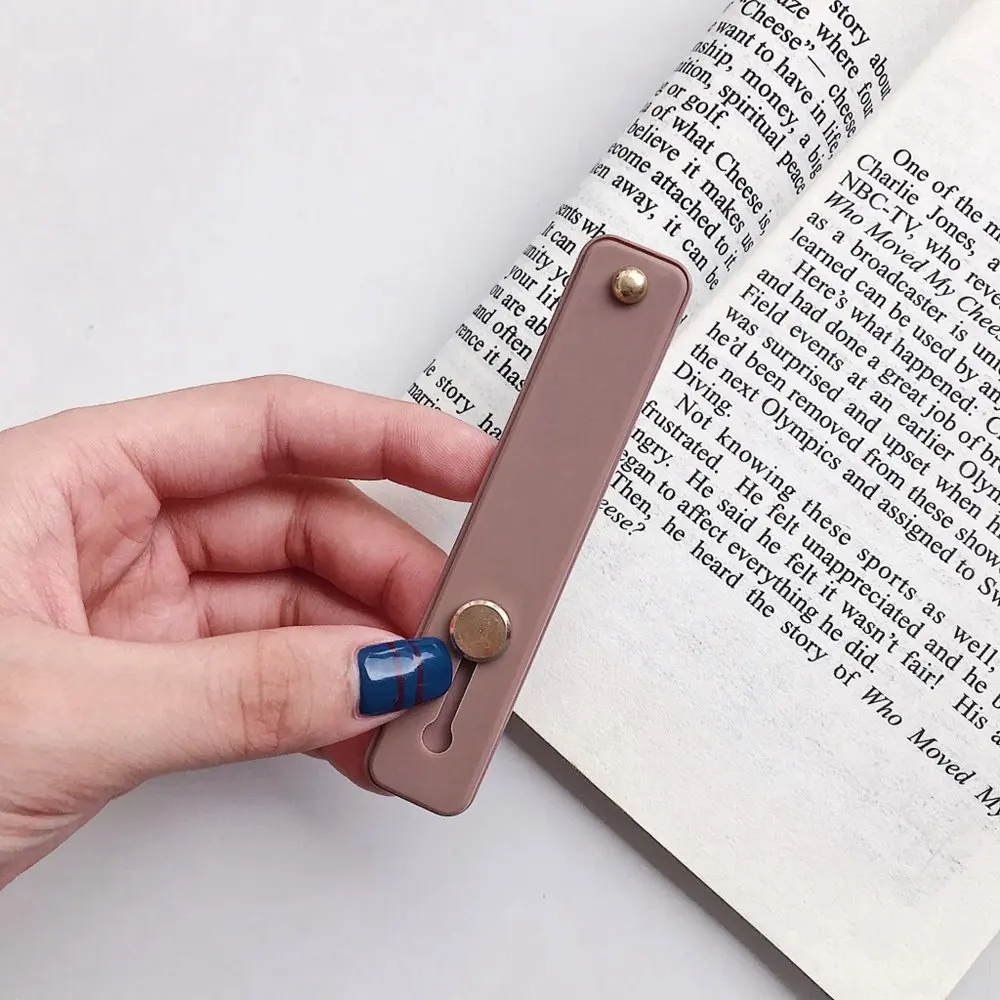 Карамельный цвет, силиконовая подставка для телефона, ремешок на запястье, металлический держатель для samsung, матовое крепление в виде кольца на палец для iPhone - Цвет: 5