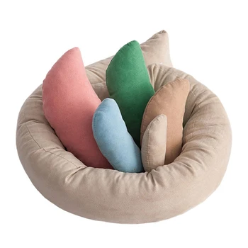 

6pcs/Set Newborn Photography Ring Pillow Classic Colors and Simple Durable Design Baby Shoot Posing Props Filler Cushion