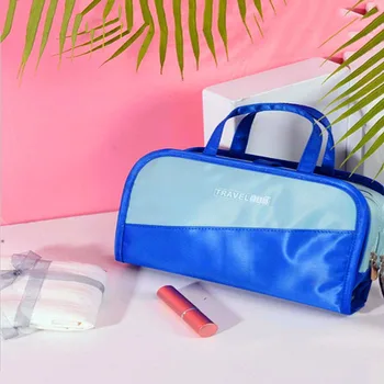 

Portable Organizer Case Makeup Toiletry Bag Women Large Waterproof Makeup Bag Travel Beauty Cosmetic Bag