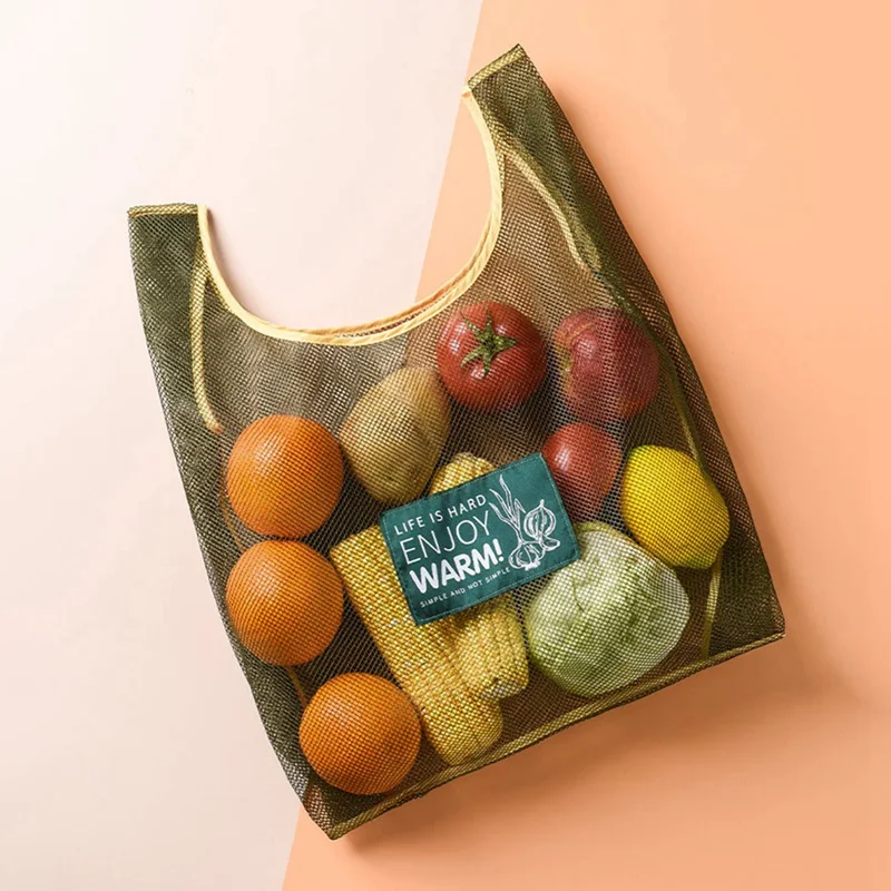 

G Vest Storage Mesh Bag Onion Hanging Bag Multifunctional Debris Finishing Bag Kitchen Fruit Vegetable Storage Mesh Bag