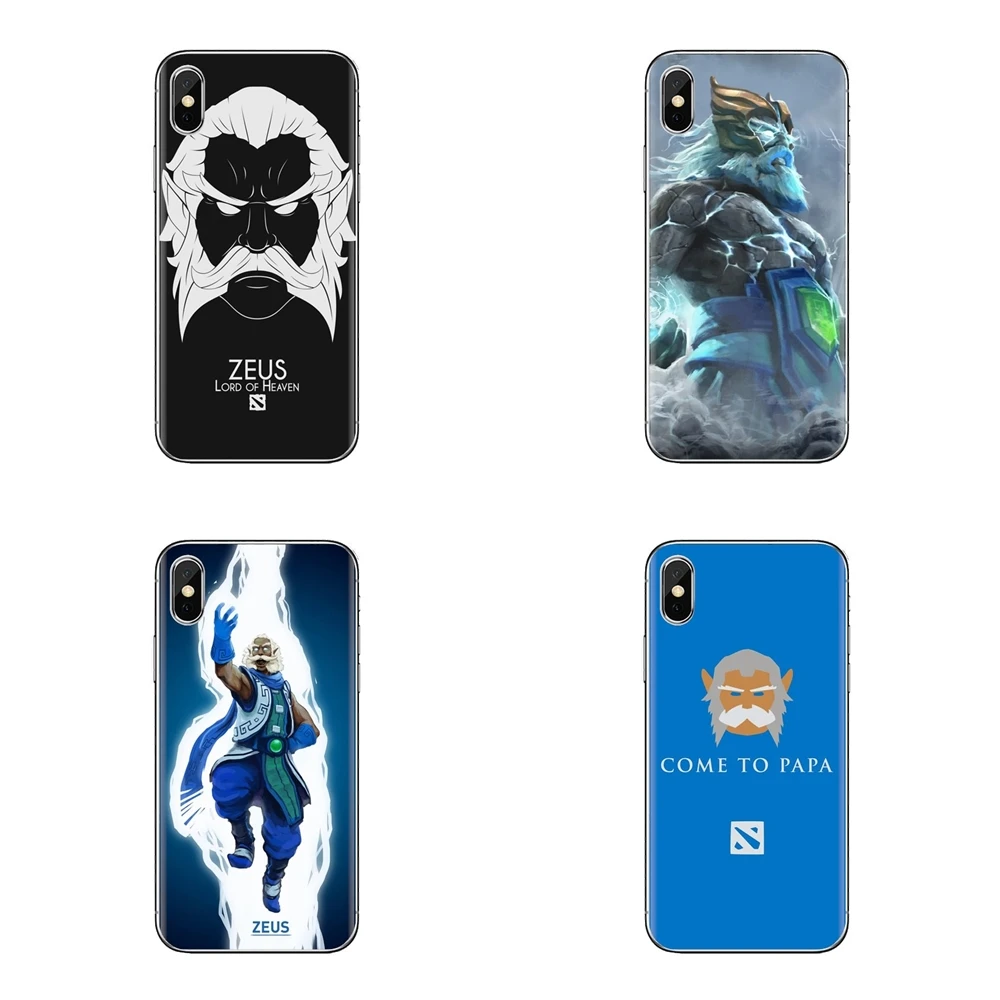 game dota 2 zeus For Samsung Galaxy S2 S3 S4 S5 MINI S6 S7 edge S8 S9 Plus Note 3 4 5 8 Coque Fundas TPU Transparent Skin Case |