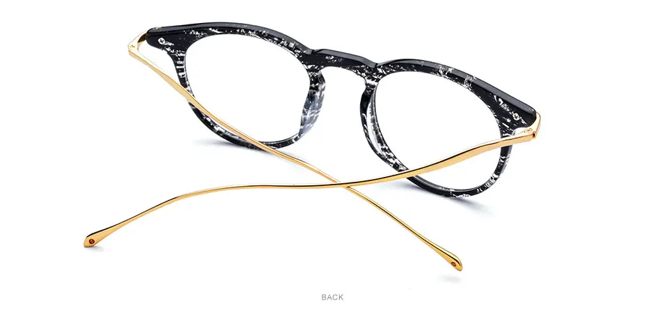FONEX титановые ацетатные оптические очки по рецепту, мужские винтажные Ретро Круглые очки, оправа для женщин, очки для близорукости 857
