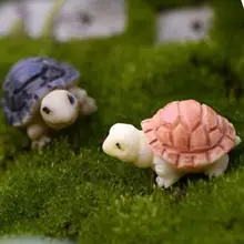 1 шт. миниатюрная черепаха Сказочный Сад миниатюры Террариум суккуленты микро украшения Diy Черепаха смолы пейзаж рабочего стола C0K3